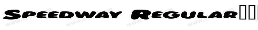 Speedway Regular字体转换